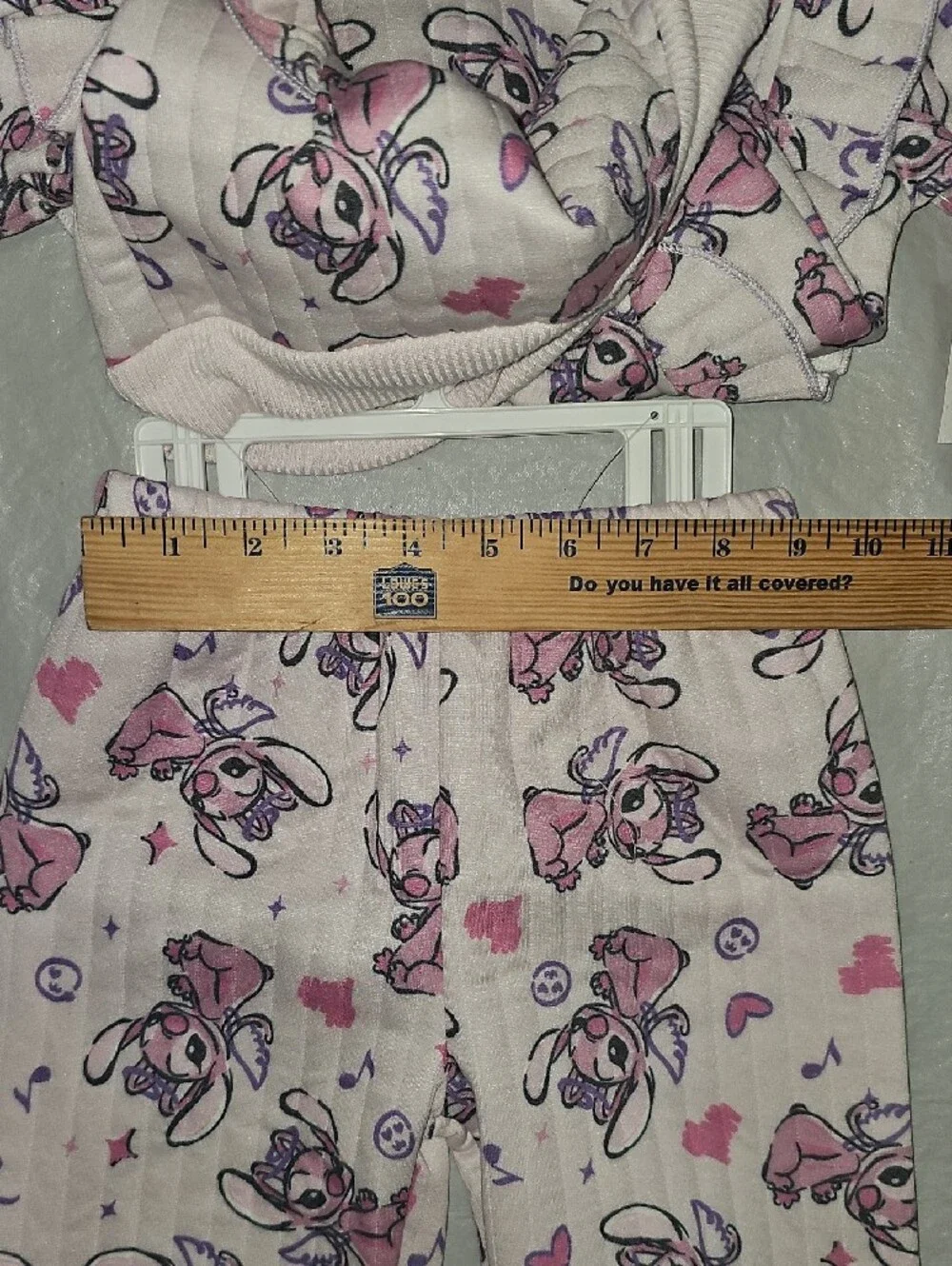 Disney Stitch 2pc Set Girls 4T Long Sleeve Top & Pants New